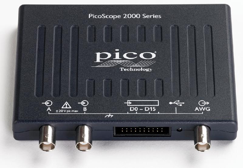 OSCILLOSCOPE USB DE POCHE, MSO, 2 + 16 VOIES, 50MHZ, 1GECH/S & GÉNÉ ARBITRAIRE - AVEC - PICOSCOPE2206B-MSO