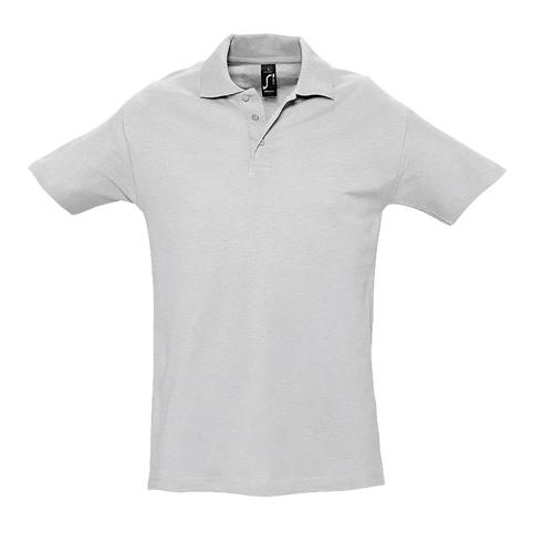 POLO PERSONNALISABLE HOMME EN COTON BLANC CHINÉ