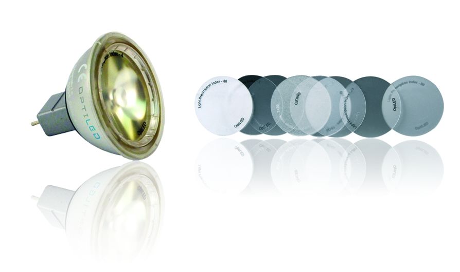 Ampoule LED MR16 4W - radar - optique brevetée avec angle de diffusion réglable et compatible gradateur 12Vac_0