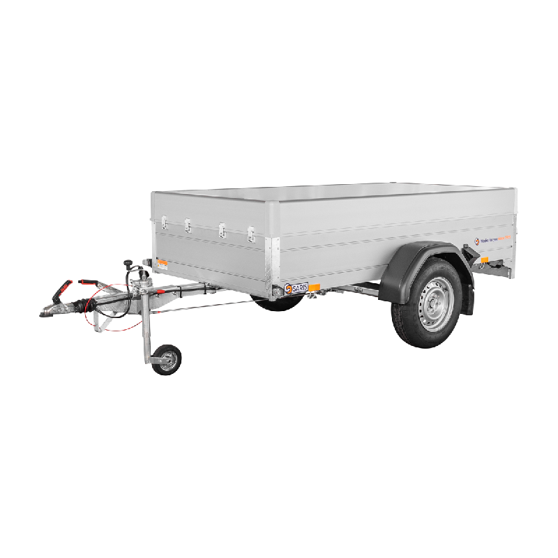 Remorque Saris MCALU PRO BV135 - Capot sécurisé - 1350 Kg - 205 x 133 x H 50 cm - 1 essieu freiné_0
