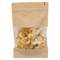 SACHET ZIP DAILYPAC MOKA AVEC FENÊTRE 160 X 80 X 270 MM - SACHET DE 100