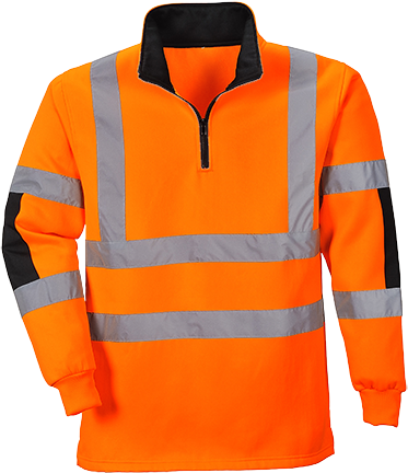 Sweat-shirt haute-visibilité orange B308 - Taille XL - Normes EN ISO 20471 Classe 3 et ANSI/ISEA 107-2015_0
