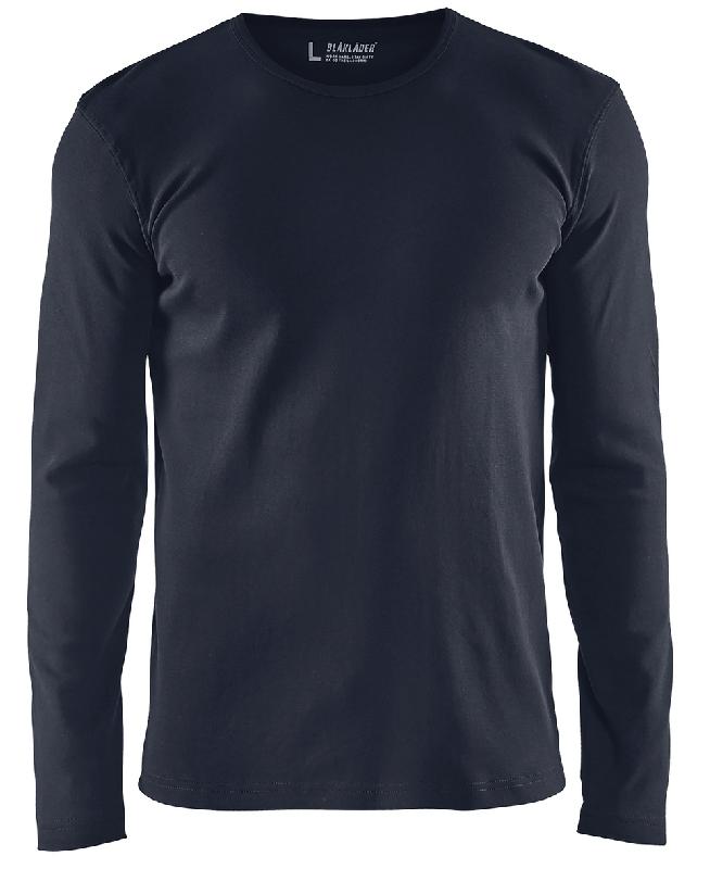 T-SHIRT MANCHES LONGUES MARINE FONCÉ TAILLE XL - MANUTAN COLLECTIVITÉS