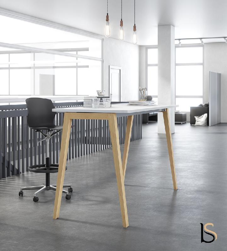 Table haute Born - Mobel Linea - 120, Hêtre_0