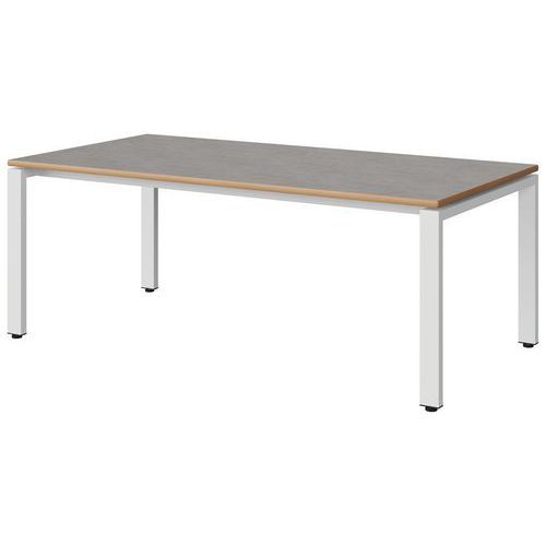 TABLE MALIBU 160X80 T3 SOUDÉ STRA ALAISÉ BÉTON F186/BLC 9016