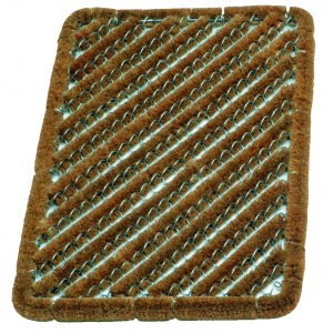 Tapis gratte-pieds coco ecru 60x40cm_0