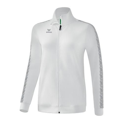 VESTE DE SURVÊTEMENT FEMME - ERIMA - TRACKTOP ESSENTIAL TEAM BLANC/GREY