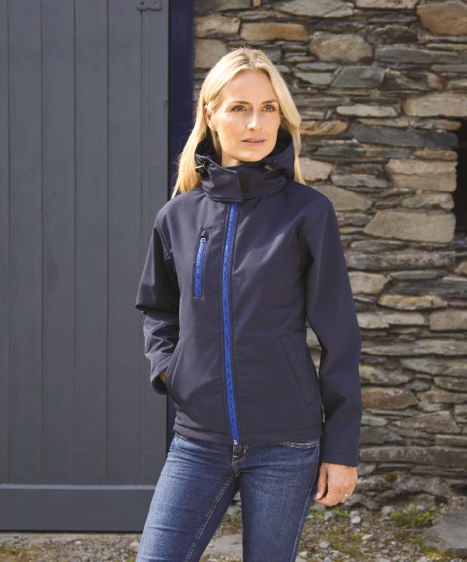 Veste Softshell Capuche Femme TX Performance - Résistante, Imperméable et Respirante - Réf: R230F_0