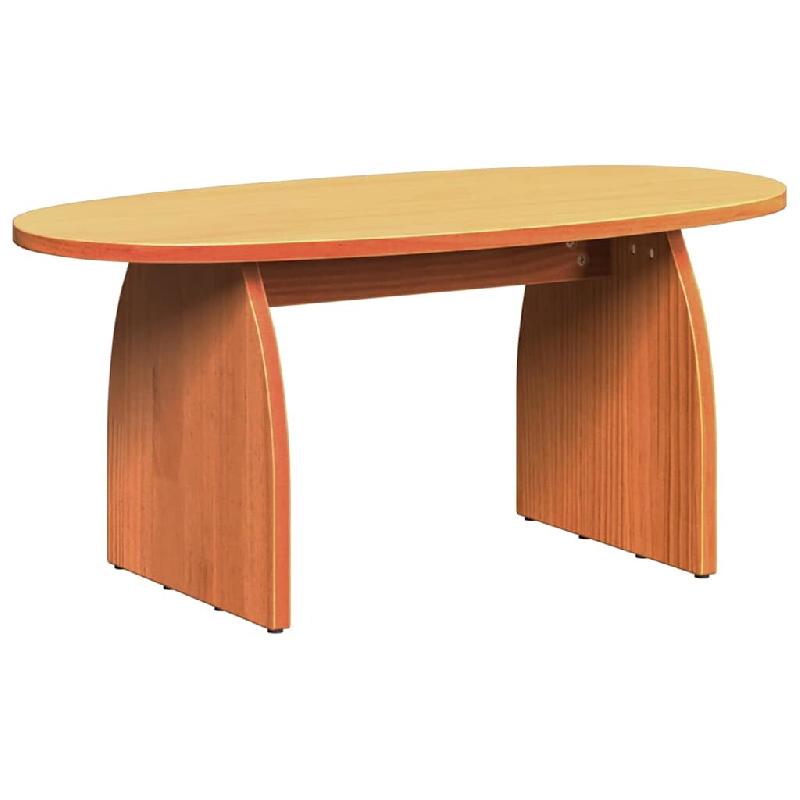 VidaXL Table basse Brun cire 80 x 40 x 35 cm Pin massif Modèle Zenith Élite - 873534_0