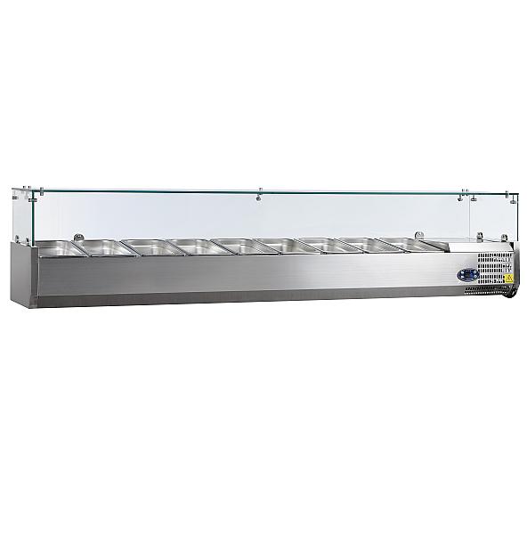 Vitrine à ingredients gn1/4 avec protection de verre réfrigérée - VK33-200_0