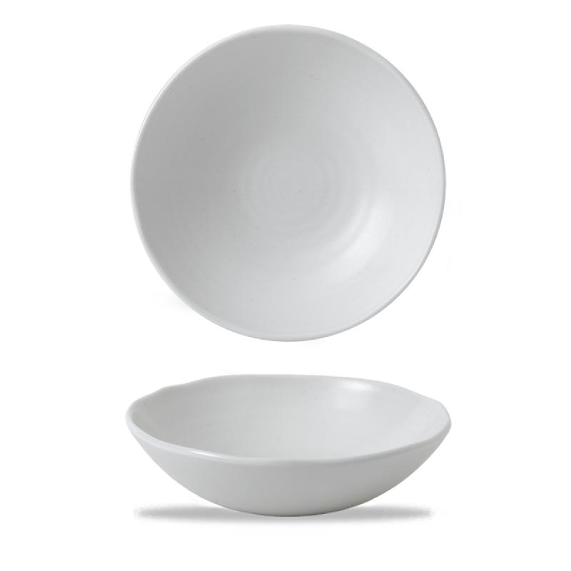 ASSIETTE COUPE CREUSE ROND BLANC PORCELAINE Ø 24,5 CM DUDSON WHITE