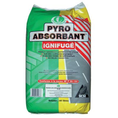 Absorbant granulés Pyro absorbant ignifugé en sac de 40 L_0