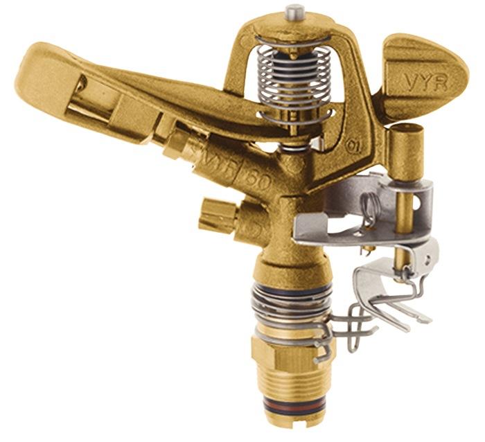 Arroseur circulaire et de secteur V60 - diamètre 32 m - G3/4 po. FE laiton GEKA - réglable de 20° à 360°_0