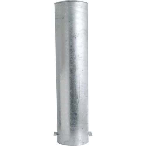 BORNE ACIER Ø 273 X 5 À CHEVILLER BLANC/ROUGE L1500 MM - SCHAKE