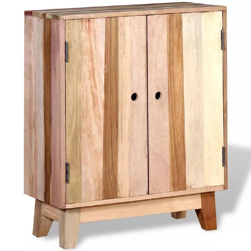 Buffet en bois de récupération massif - 2 portes, 2 étagères - Style antique - 4402018_0