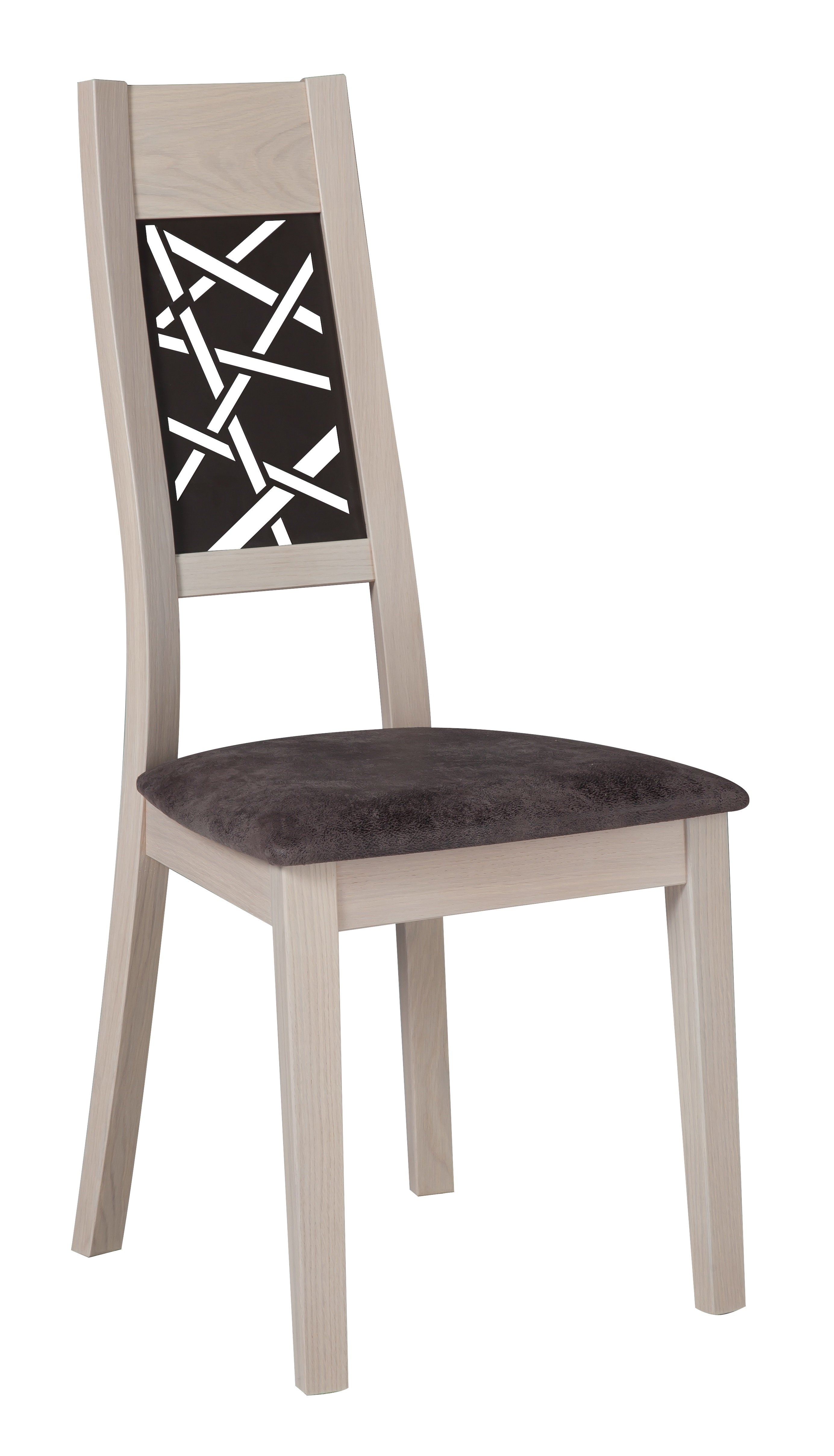 Chaise Camille en bois massif et métal - fabrication française, modèle en chêne avec finitions personnalisables_0