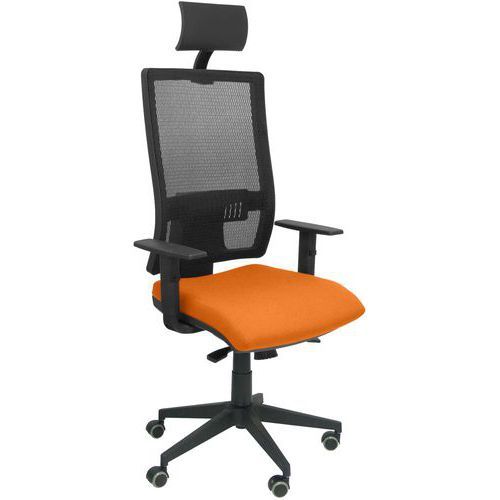 CHAISE DE BUREAU HORNA APPUI TÊTE - ORANGE - PIQUERAS Y CRESPO