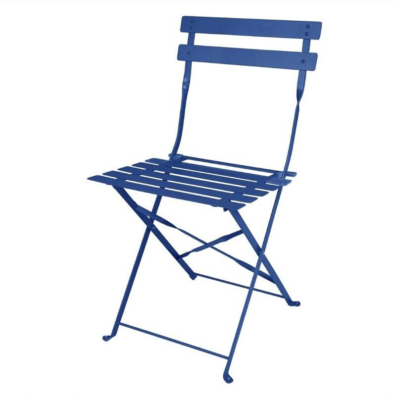 Chaises de terrasse pliantes Perth bleu marine foncé (lot de 2) | Bolero - FU541 - FU541_0