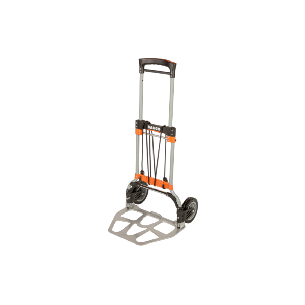 Chariot de transport pliable BAHCO - capacité 120kg - plateau aluminium et roues Ø175mm_0