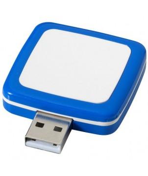 CLÉ USB ROTATIVE SQUARE 32 GB - BLEU - CLÉS USB PUBLICITAIRES PERSONNALISÉES
