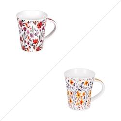 Coffret de 2 mugs Blossia 39 cl x2 -  Décoré Rond Porcelaine Table Passion 13x9.2 cm - multicolore porcelaine 3106232782855_0
