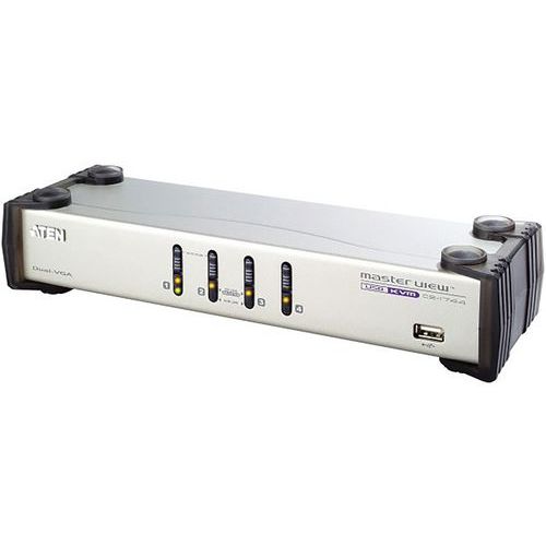 CS1744 KVM VGA-USB 4 PORTS DUAL SCREEN ET AUDIO ATEN - ATEN