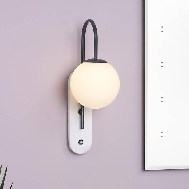 DÄR LIGHTING APPLIQUE MURALE DEUCE AVEC SUPPORT MURAL EN MARBRE
