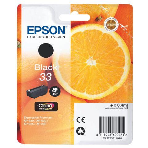 EPSON 33 CARTOUCHE NOIRE POUR IMPRIMANTE JET D'ENCRE - CARTOUCHE AUTHENTIQUE