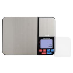 Eva balance de cuisine numérique 2 usages en acier inox 5kg / 1g - inox 033369_0