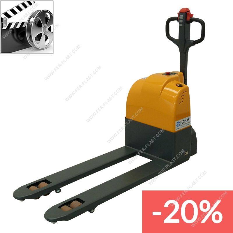 FP NEPT 15 - Transpalette électrique - Fer Plast - batterie - capacité 1500 kg - rouleaux doubles en polyuréthane_1