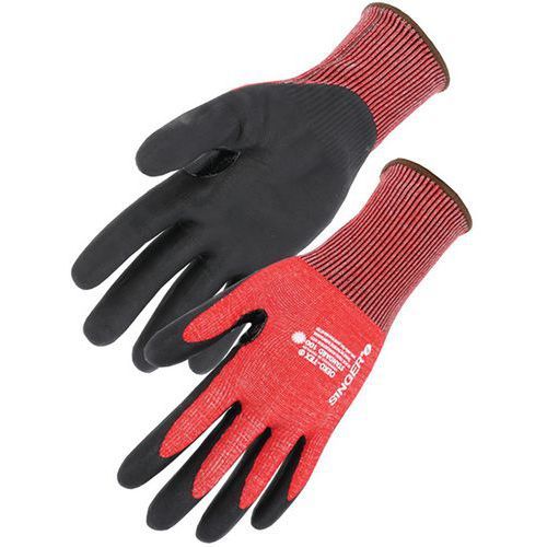 GANTS ANTICOUPURE NITRILE MOUSSE COUPURE D SUPPORT PEHD DOS NON ENDUIT 7 - SINGER SAFETY