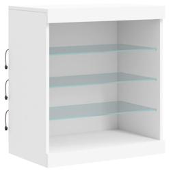 Helloshop26 - Buffet bahut commode armoire meuble de rangement organisateur cuisine salle de séjour salon avec lumières LED 60,5 x 02_0029856 - 3000_0