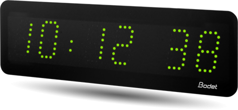 Horloge LED Style II 5S, alimentation 230V, AFNOR, LED verte - BODET_0