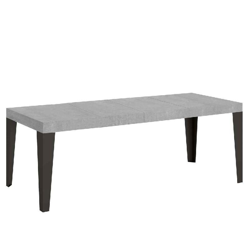 Itamoby Table Extensible 180/440X90 Cm Flame Premium Pieds Béton Anthracite - gris 8050598903933_0