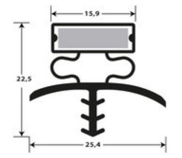 Joint pvc magnetique pour meubles frigos jpc-180_0