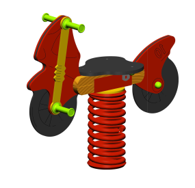 Jeu sur ressort moto - Sécurisé et conforme aux normes - Version duo et PMR_0