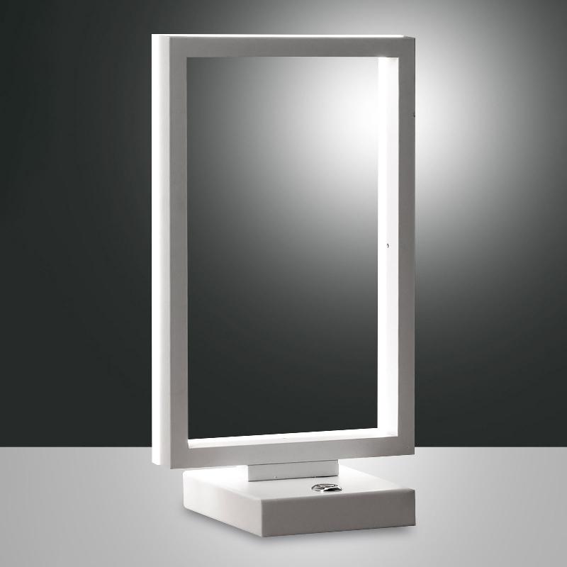 FABAS LUCE LAMPE À POSER LED BARD, DIMMABLE, EN BLANC