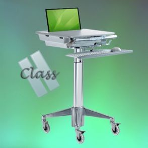 Laptop Cart Plus H Class - Chariot informatique médical - Ergonoflex - 24,5 kg - Ajustable en hauteur avec technologie brevetée StS_0