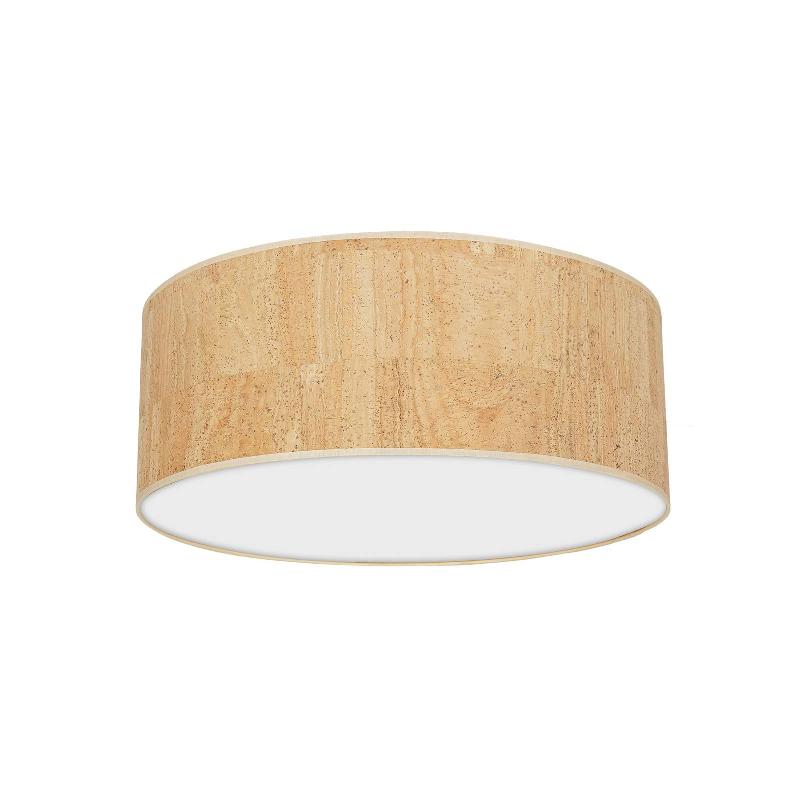 EKO-LIGHT LEANO PLAFONNIER BRUN ROND, EN LIÈGE