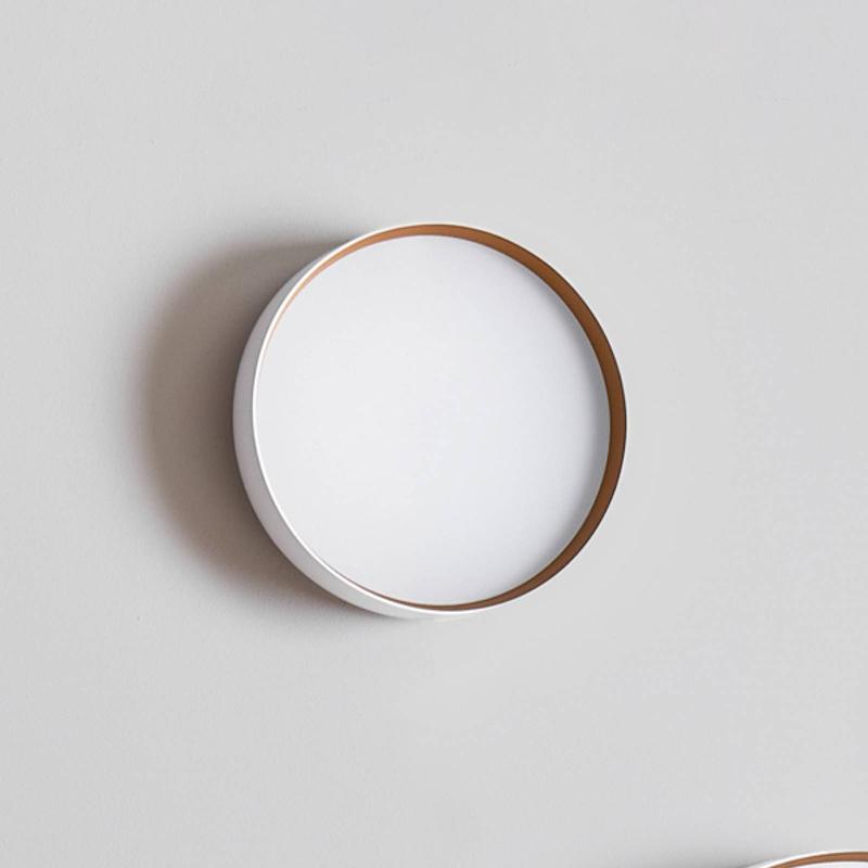LOOM DESIGN PLAFONNIER LED LUCIA, BLANC/DORÉ Ø 35 CM