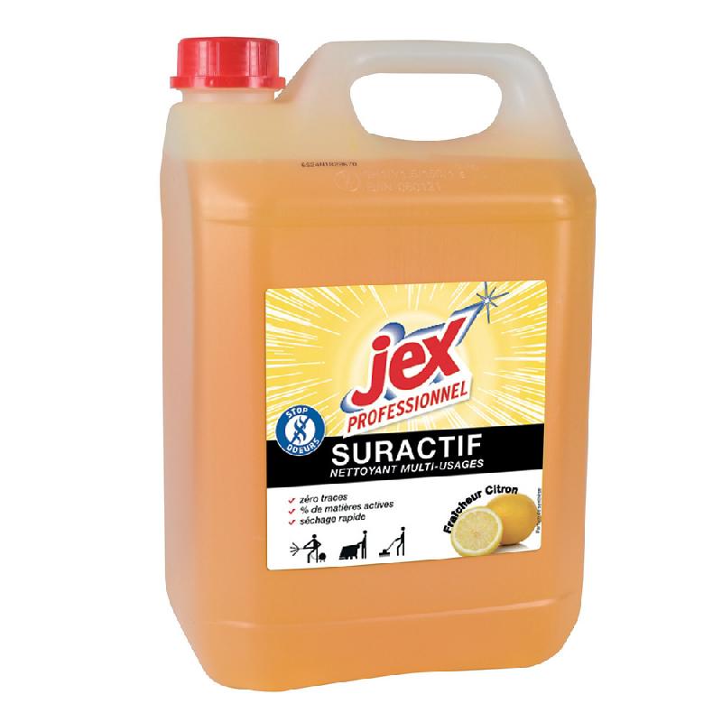 NETTOYANT MULTI-USAGES PARFUMÉ JEX PROFESSIONNEL SURACTIF CITRON 5 L