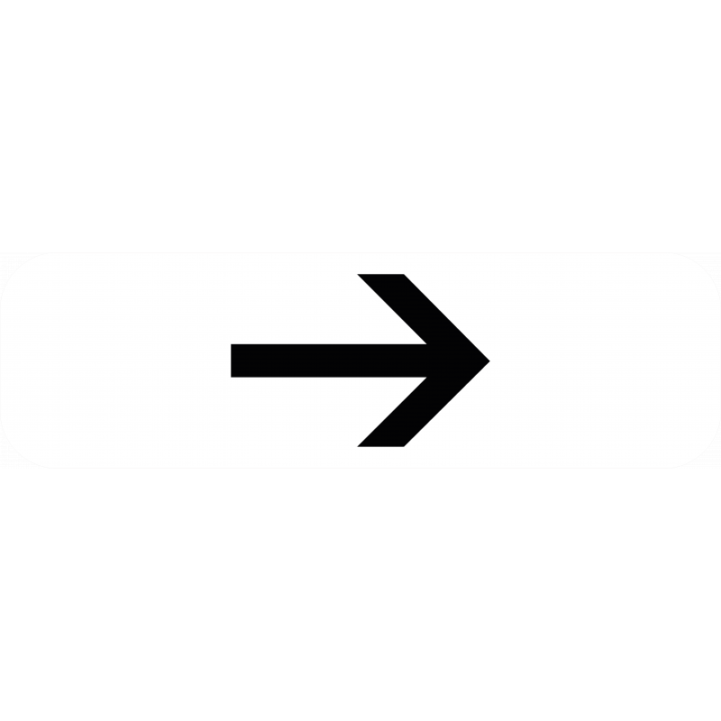 Panonceau directionnel M3b1 - Direction à suivre : droite - Conforme aux normes CE et NF_0