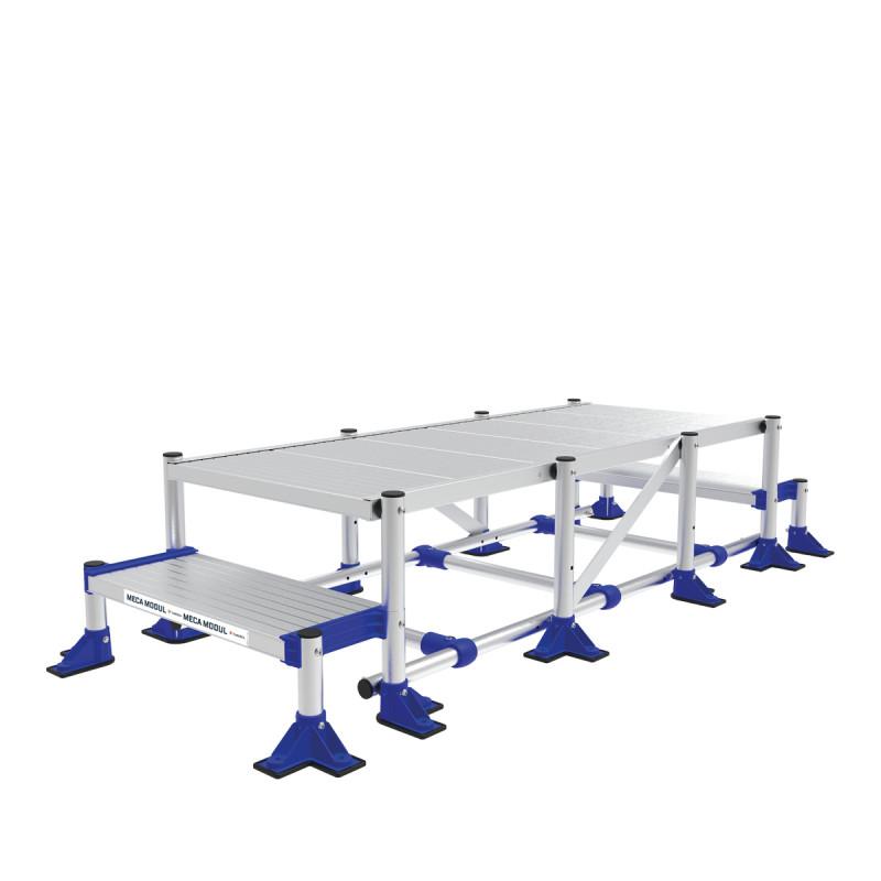 Passerelle en aluminium Tubesca - Meca Modul - 2 à 5 marches - Sécurité et confort industriels_0