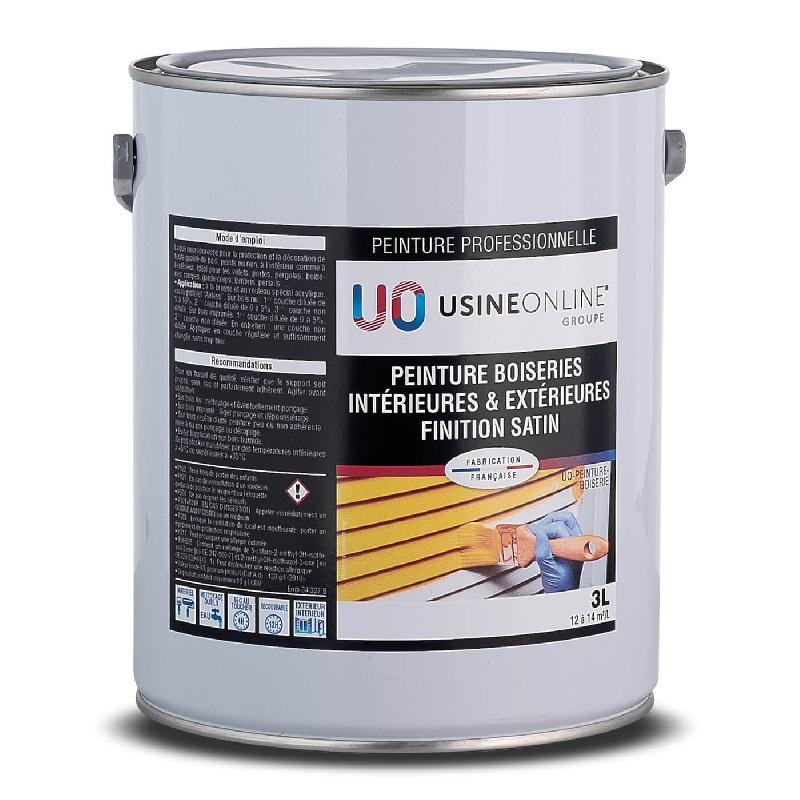 Peinture Satin Boiseries Intérieures et Extérieures Professionnelle USINE-ONLINE Référence: UO-PEINTURE-BOISERIE_0