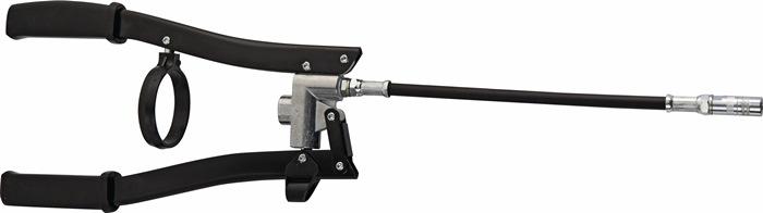 Pompe à graisse à deux mains - cartouches vissables 500 g - set PROMAT avec tuyau flexible haute pression_0