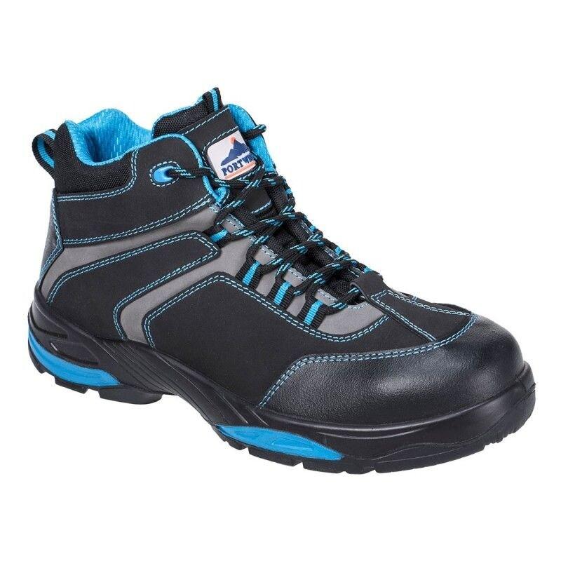 Portwest - Chaussures de sécurité montantes en cuir nubuck résistantes à la chaleur embout composite S3S Bleu Taille 40 - 40 bleu matière synthé_0