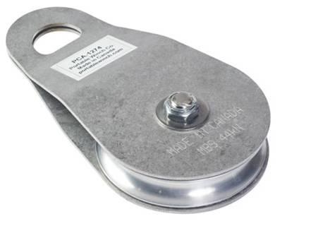 Poulie à côtes oscillants 100 mm - Treuil de halage et levage pour travaux forestiers_0