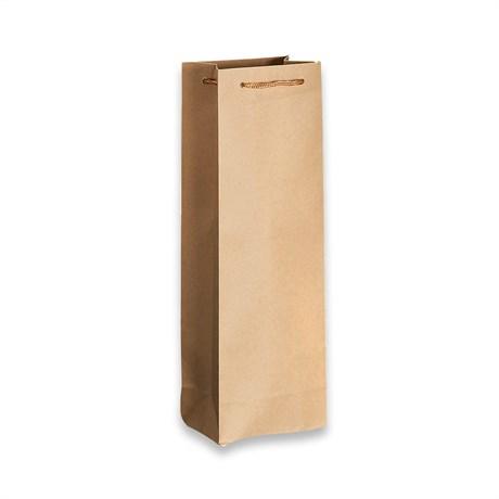 SAC PORTE BOUTEILLES CORDE 12.3+7.8X36 CM KRAFT NATUREL (VENDU PAR 10)