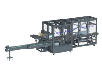 Suremballeuse avec robot delta 4 axes pour le chargement des produits et la préparation des lots, cadence de 80 packs/min - amc560_0