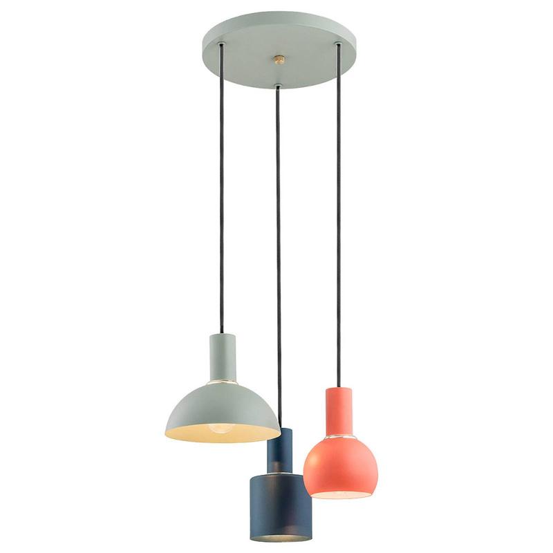 ARGON SUSPENSION SELMA, À 3 LAMPES, VERTE/ROUGE/BLEUE